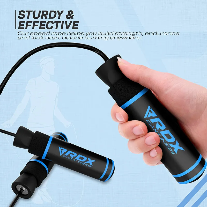 RDX SR Adjustable 10.3ft Non-Slip Memory Foam Soft Handles Skipping Rope