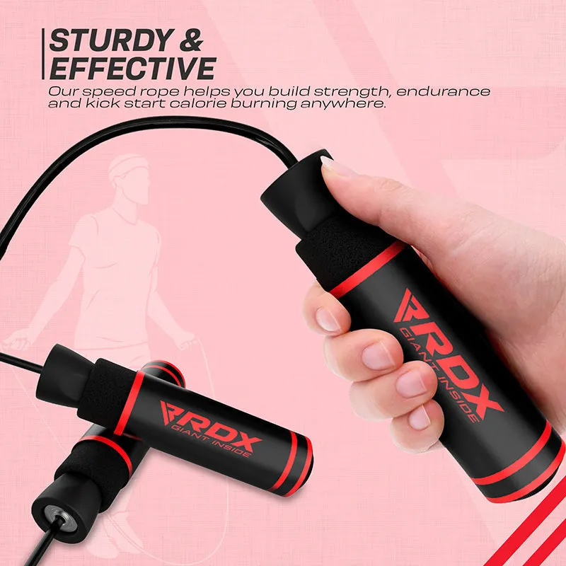 RDX SR Adjustable 10.3ft Non-Slip Memory Foam Soft Handles Skipping Rope