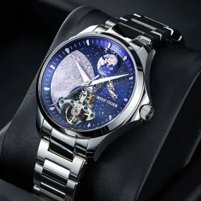 REEF TIGER Men's Automatic Mechanical Watch, Luminous Waterproof Wrist Watch REEF TIGER Men's Automatic Mechanical Watch, Luminous Waterproof Wrist Watch