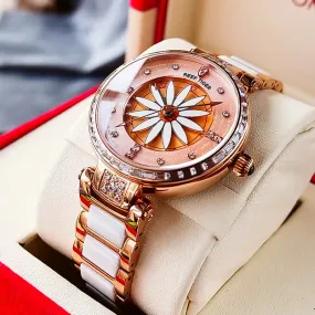 Reef Tiger/RT Luxury Lily Women Watch Rose Gold Diamonds Bezel Top Brand Bracelet Clocks Relogio Feminino RGA1599 Reef Tiger/RT Luxury Lily Women Watch Rose Gold Diamonds Bezel Top Brand Bracelet Clocks Relogio Feminino RGA1599
