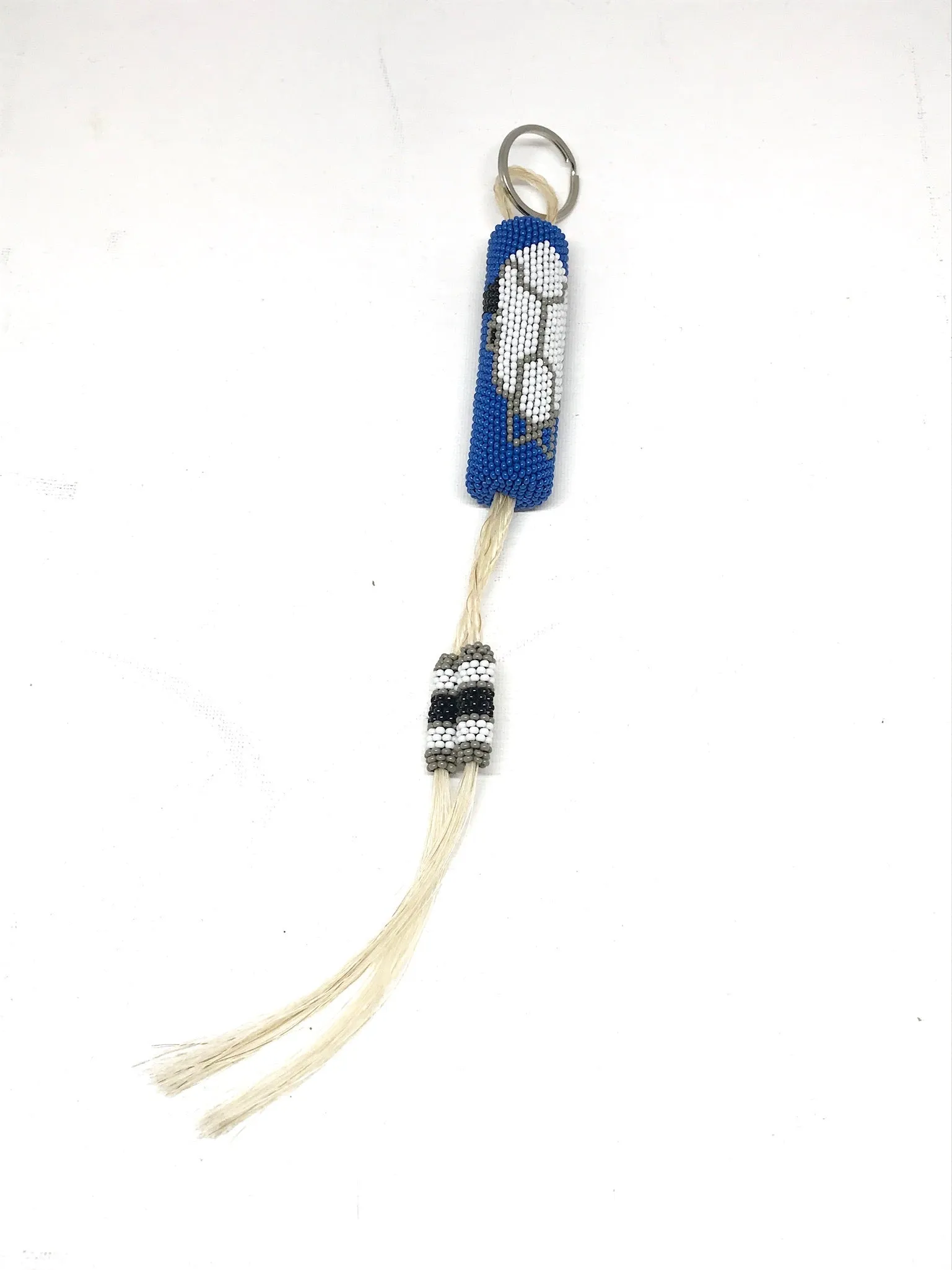 Robert Horse - Beaded Keychain with horse hair