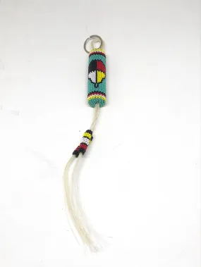 Robert Horse - Beaded Keychain with horse hair Robert Horse - Beaded Keychain with horse hair