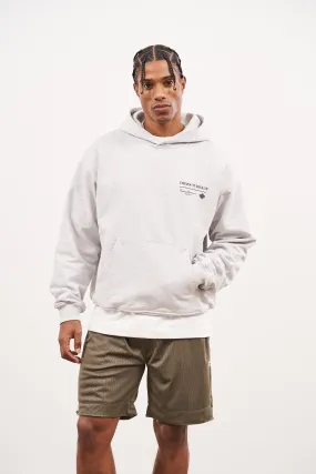 SCRIPT MULTI GRAPHIC HOODIE - GREY MARL SCRIPT MULTI GRAPHIC HOODIE - GREY MARL