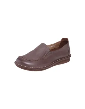 Slip-on Comfortable Handmade Retro Leather Flats Slip-on Comfortable Handmade Retro Leather Flats