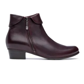 Stefany Lat Zip Boot Wine Stefany Lat Zip Boot Wine