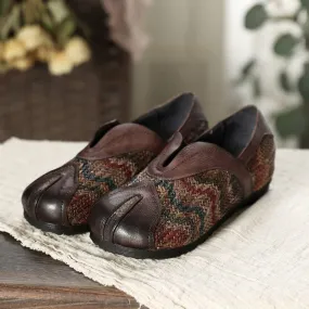 Stitching Woven Ethnic Retro Flat Shoes|Gift Shoes Stitching Woven Ethnic Retro Flat Shoes|Gift Shoes