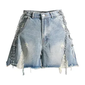 The Calypso High Waist Denim Shorts The Calypso High Waist Denim Shorts
