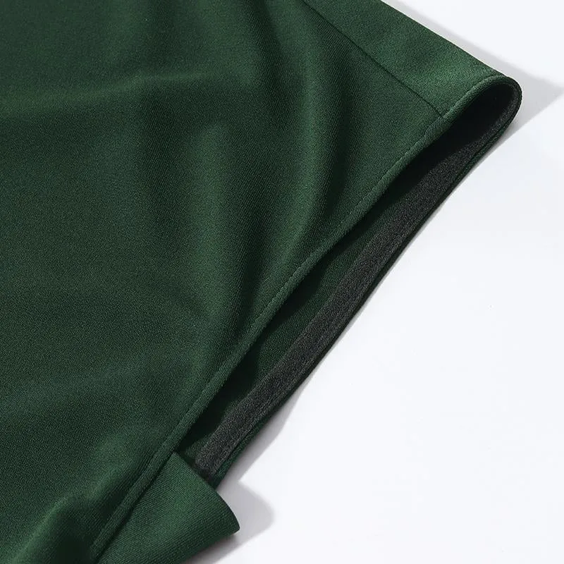 Triacetate Asymmetrical Pleated Gathered Waist Midi Dress