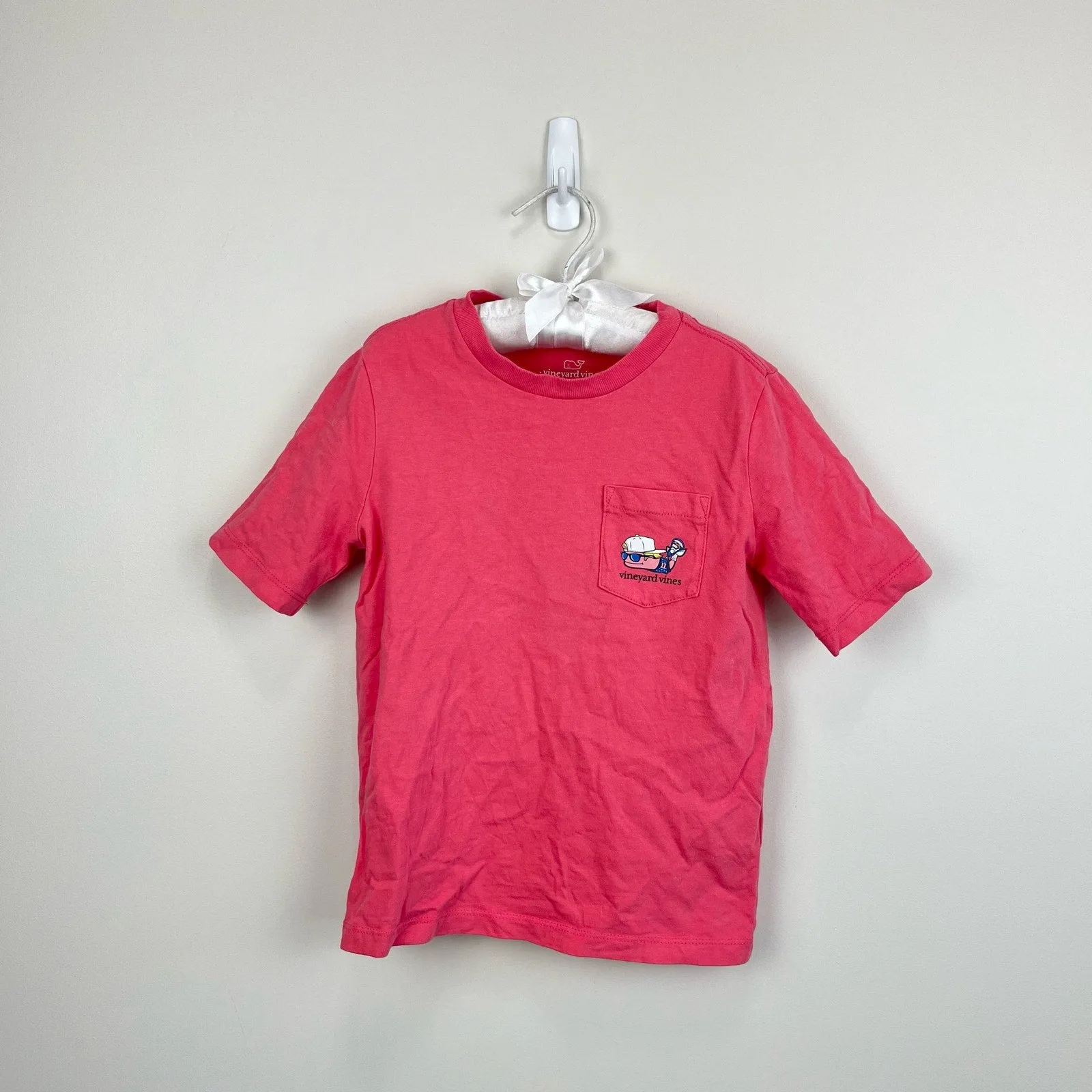 Vineyard Vines Short Sleeve Jetty Red Lax Whale Tee 5T