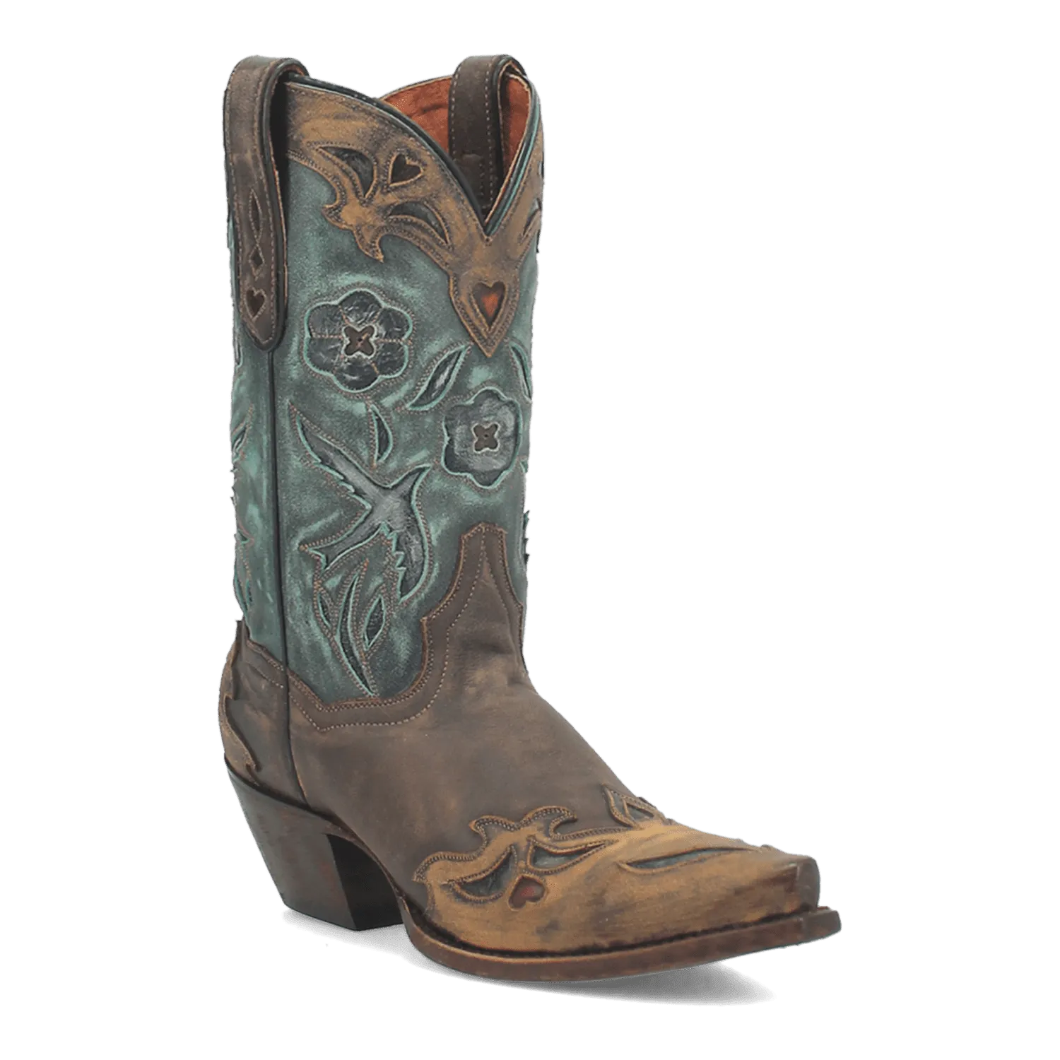 VINTAGE BLUEBIRD LEATHER BOOT