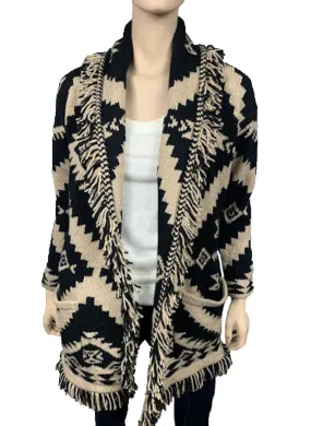 Women's Ladies Sweater jacket with fringe (KF18552) Women's Ladies Sweater jacket with fringe (KF18552)